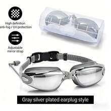 Kính bơi người lớn, kính bơi silicon chống nước, chống sương mù, kính bơi mạ điện dành cho nam và nữ. - Nhiều màu - Xem 7