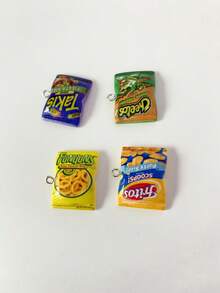 Bộ 10/20 mặt dây chuyền hình túi khoai tây chiên mini bằng nhựa, nhiều kiểu dáng phổ biến để tự làm trang sức, phụ kiện thủ công sáng tạo theo chủ đề thực phẩm, phụ kiện trang sức tự làm, thích hợp cho vòng cổ, vòng tay, móc khóa, phụ kiện túi xách, phụ kiện tóc. - Mặt dây chuyền 1 - Xem 4