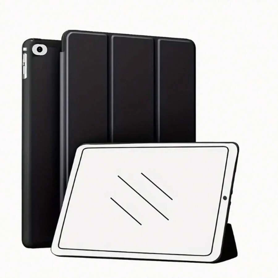 CJIAXIN Ốp bảo vệ 24,64cm 2017/2018, chất liệu TPU mềm nhẹ, có thể gập ba, tích hợp chân đế thông minh, tương thích với iPad 9.7 inch thế hệ thứ 5/6, Air 1/2, chức năng tự động tắt/mở màn hình.