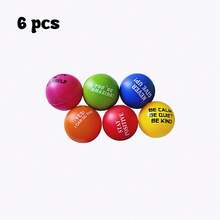 Chifte 4cm 6pcs/Set Inspirational Phrase Printed Hand Grip Strengthener Balls, Assorted Colors - Paket 6 - View 8