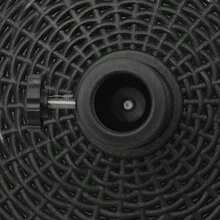 Parasol Base, 25 Kg, With Wheels, Rattan Look, For Parasols Ø38/48 Mm, Resin And Metal, Ø52 X 41 Cm - Black - View 8