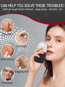 2pcs Facial Care Massage Set - Lymphatic Contour Face Brush, Stainless Steel Heart-Shaped Gua Sha Board, Dry Face Brush, Face, Chin And Jawline Lymphatic Drainage Massager, Stainless Steel Gua Sha Tool - Multicolor - View 9