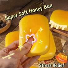Đồ chơi bóp mềm hình bánh mì mật ong đàn hồi chậm mới, đồ chơi bóp hình bánh mì mini chân thực giúp giảm căng thẳng, đồ chơi tương tác phổ biến cho bé trai, bé gái, gia đình, sinh nhật, tiệc tùng, món quà hoàn hảo - Nhiều màu - Xem 3