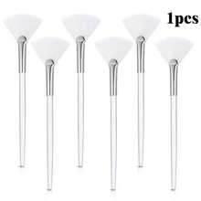 1/3/5/10/20pcs Fan-Shaped Makeup Brushes, Face Mask Application Brushes, Soft Cosmetic Skincare Tools, Acid Brushes For Beauticians, Suitable For Mud Masks, Toners, Creams, Spa Skincare Tools - Multicolor - View 26