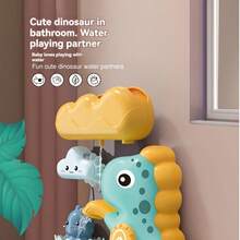 EKU Dinosaur Bath Toys For Kids Toddlers Age 18months+ Interactive Floating Sea Animal Dice Mold Free Fishing Game Water Play Bath Time Bathtub Storage Bag Girl Boy Baby Infant - 藍色 - 查看 6