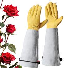 JOISIV 2 pezzi Guanti lunghi anti-graffio - Guanti per la potatura delle rose con protezione estesa per l'avambraccio, adatti per lavori in giardino, piantumazione, potatura, giardinaggio, diserbo e attività di giardinaggio all'aperto, unisex - 2 pezzi (1 paio) - Visualizzare 13