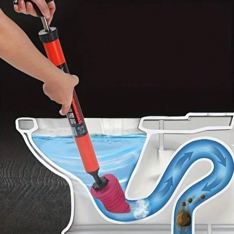 1 cái pít tông thông tắc bồn cầu, súng thông tắc bồn cầu áp lực cao, dụng cụ thông tắc bồn cầu một lần, dụng cụ thông tắc bồn cầu, nắp bồn cầu, tắc nghẽn đường ống bồn cầu, cống rãnh, dụng cụ hút bồn cầu - màu xanh lá - Xem 1