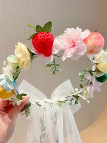 1pc Fashionable Versatile Accessory, Sweet Teenage Girl Braided Craft Hair Hoop, Suitable For Birthday Party, Photo Shoot, Daily Use Hair Decoration - Multicolor - View 7