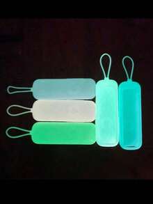 3 piezas Funda protectora de silicona luminosa para control remoto de la serie ROKU RC280TV, anti-caída, que brilla en la oscuridad para un mejor uso nocturno - Rosa Púrpura Blanco - Ver 10