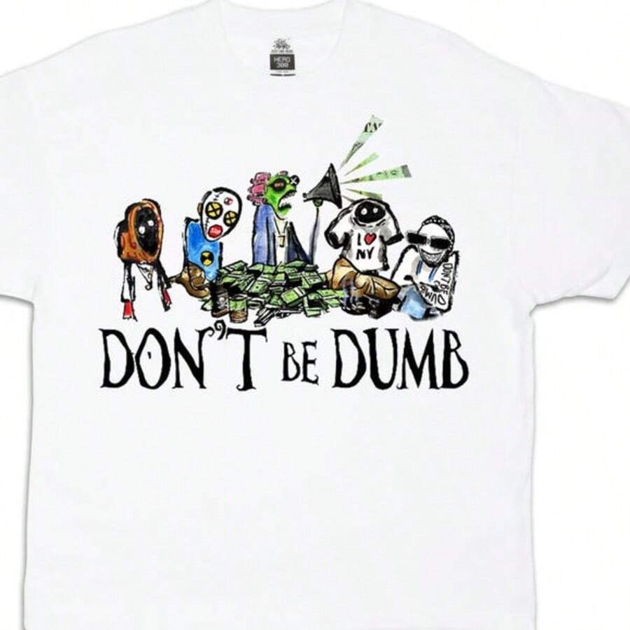 ASAP Rocky Don't Be Dumb Album T-Shirt _ Rap Hip Hop Graphic Tee _ Fan Made Streetwear Shirt _ Music - 白色 - 查看 1