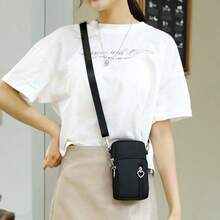 Nylon Crossbody Bag, Small Phone Shoulder Bag, Outdoor Sports Arm Bag, Unisex Messenger Bag, Adjustable Shoulder & Wrist Strap - Multicolor - View 5