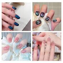 4 Kiểu Vẽ Móng Mắt Mèo Hình Chữ Y _ Dụng Cụ Hỗ Trợ Vẽ Móng Mắt Mèo Dễ Thương, Bộ Dụng Cụ Tạo Đường Viền Móng Mắt Mèo Kiểu Pháp Hình Trái Tim Thanh Lịch, Dụng Cụ Tạo Kiểu Móng Nghệ Thuật Trang Trí Móng Tay - Bạc - Xem 8