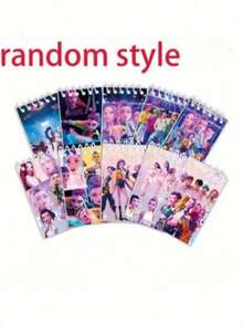 10Pcs K-POP Huntri/X Mini Spiral Notebook Memo Pad Coil Notebook Themed Notebook Idol Party Favors Kids Gifts - Multicolor - View 4