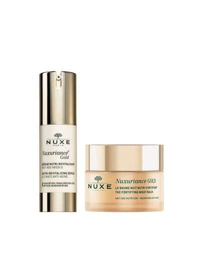 Nuxe [Bundle] Nuxuriance Gold Nutri-Revitalising Serum 30 Ml + Nutri-Fortifying Night Balm 50 Ml