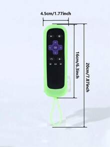 3 piezas Funda protectora de silicona luminosa para control remoto de la serie ROKU RC280TV, anti-caída, que brilla en la oscuridad para un mejor uso nocturno - Rosa Púrpura Blanco - Ver 3