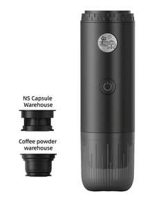 Máy pha cà phê espresso điện cầm tay 3 trong 1, máy pha cà phê mini du lịch, đồ uống nóng và lạnh, điều khiển nút bấm dễ dàng, máy pha cà phê tự làm nóng USB-C dùng cho ô tô, xay hạt cà phê và sử dụng viên nén, thích hợp cho gia đình, văn phòng, cắm trại, ô tô và du lịch. - gấp ba - Xem 19