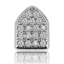 THATBOY 1pc Bling Bling Shiny Metal Full Zirconia Hip Hop Tooth Jewelry, Nightclub Glam Accessory Unisex - Multicolor - View 13