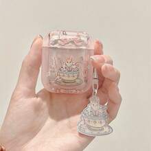 1PC Cartoon Bunny Heart Pendant Silicone Earphone Cover Compatible With AIRPODS 1/2/3/4/Pro/Pro(2nd)/Pro(3rd) - Pink - View 14