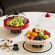 1Pc Multifunctional Plastic Fruit Plate With Draining Base, Reusable Fruit Tray Snack Storage,Suitable For Home Kitchen Living Room Party Wedding Decoration - Multicolor - View 12