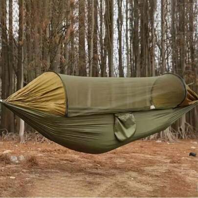 1 chiếc võng chống muỗi, có lưới chống muỗi tích hợp, thiết kế nhẹ, tiện dụng với dây đeo vai và túi đựng di động, thích hợp cho cắm trại, sân vườn, du lịch, món quà tuyệt vời cho Ngày của Cha, Ngày của Mẹ, Ngày Nhà giáo, Ngày Quốc khánh, võng ngoài trời bền chắc.