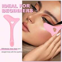 Khuôn bút kẻ mắt bằng silicon mới, 1 dụng cụ hỗ trợ kẻ mắt, khuôn mẫu bút kẻ mắt, dụng cụ silicon tái sử dụng chống thấm nước, khuôn dập bút kẻ mắt phụ trợ, khuôn hướng dẫn kẻ mắt, trang điểm nhanh chóng và dễ dàng, kỹ năng thực sự cho người mới bắt đầu, gel kẻ mắt, cọ kẻ lông mày, cọ tán phấn mắt, quà tặng, thích hợp làm quà Giáng sinh, mỹ phẩm, dụng cụ trang điểm, hàng giá rẻ, quà tặng, quà tặng cho nữ, quà Giáng sinh, quà tặng, đồ dùng du lịch. - Nhiều màu - Xem 3