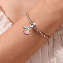 1pc Starfish & Shell Beads, Suitable For DIY Bracelet, Necklace And Other Jewelry Making, Great Gift For Women And Girls - Style 8 - View 2