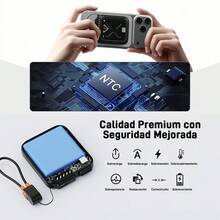 Minicargador inalámbrico de bolsillo, incluye cable, batería externa de carga rápida. - Rosa - Ver 8