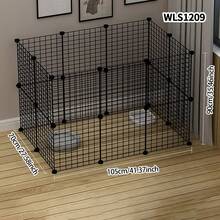 Pet Fence, Dog Isolation Cage, Freely Combinable Indoor Home Use Small/Medium Dog Kennel, Teddy Playpen - Multicolor - View 6