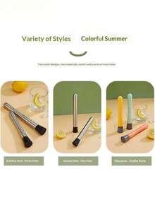 1pc Stainless Steel Ice Crusher, Cocktail Muddler, Juicer, Lemon Squeezer, Drink Muddler, Masher - Multicolor - View 9