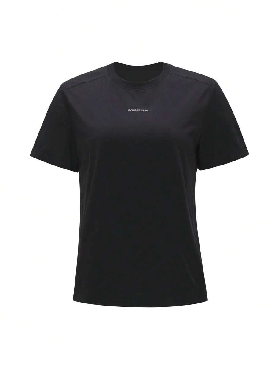CAMEL CROWN Women's Outdoor Quick-Dry Short Sleeve T-Shirt, Breathable And Cooling, Suitable For Hiking And Sun Protection - Phantom Black - View 1