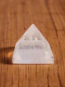 1pc Natural Crystal Pyramid Decor, Home Decoration, Meditation & Healing Crystal Pyramid - 2.8-3.2cm Pyramid - View 11