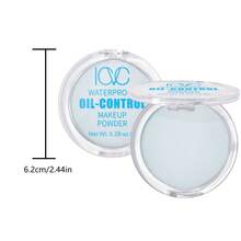 Polvo de fijación ligero, control de aceite, de larga duración, acabado mate, aspecto natural sin maquillaje, apto para todo tipo de pieles - 1# - Ver 10