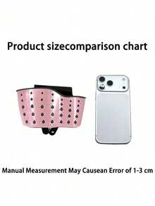 1pc Adjustable Strap Sink Hanging Basket With Silicone Storage Box, Drain Rack, Sponge Holder, Faucet Hanging Basket, Kitchen Storage Bag, Perfect For Storing Kitchen Sponges And Rags - Multicolor - View 3