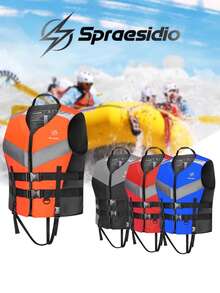 Adult Swimming Vest; Adult Surfing Buoyancy Suit; Portable Kayak And Fishing Life Jacket, No Inflation Required - Multicolor - View 3