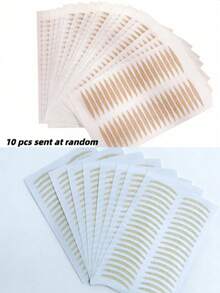 10对双眼皮贴（5对橄榄形+5对月牙形）+ Y型叉 - 米色 - 查看 11