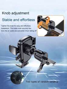 1 pieza Nuevo soporte de teléfono para coche, soporte de montaje en rejilla de ventilación, soporte universal de clip para rejilla de ventilación del coche - A - Ver 9