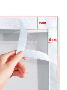 White Screen Window, Mosquito Net Door Magnetic Suction Window, Household Invisible Detachable Mosquito Window, Specially Designed For Balconies And Bedrooms, Self-Adhesive No Drilling, Automatic Closing - Magnetic Window - View 4