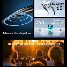 New Smart Glasses, 100W Camera, Clear Image Quality No Shaking, 260mAh Large Capacity Battery, Built-In Flashlight Can Be Used As Torch, Camera Battery Life Up To 100 Minutes - Multicolor - View 4