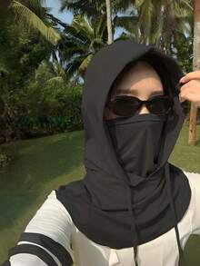 1 Piece / 2 Pieces Set Summer Sunshade Face Mask That Covers The Face And Neck, Providing All-Round Protection. Lightweight, Silky, Breathable, Cool-Feeling, Complete Face Mask. - Multicolor - View 9