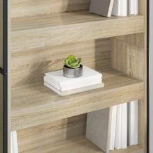 Libreria 2 pezzi Sonoma 80 x 30 x 155 cm Legno composito - Castano - Visualizzare 4