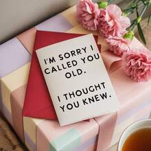 1pc Birthday Greeting Card About Friends Getting Older, Suitable For Sending To Partner, Friends, Colleagues, With Envelope - Greeting Cards That Tease Your Age - View 2