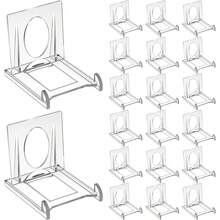 12/24pcs Adjustable Clear Acrylic Shelves Display Rack, Acrylic Handbag Display Stand, Wallet Purse Small Item Display Holder, Jewelry Display Rack, Suitable For Party, Wedding, Home Decor, Birthday - A - View 3
