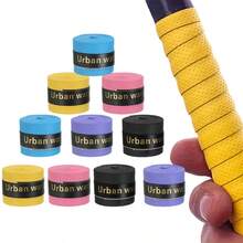 10pcs/Set Random Color Racket Grip Tape, Tennis Racket Handle Tape, Racket Grip Wrap Protector, Anti-Slip Anti-Wear Breathable Sweat-Absorbent, Sports Accessories For Tennis, Badminton, Fishing Rod, Baseball Bat, Squash Racket, Bicycle Handle - Multicolor - View 1