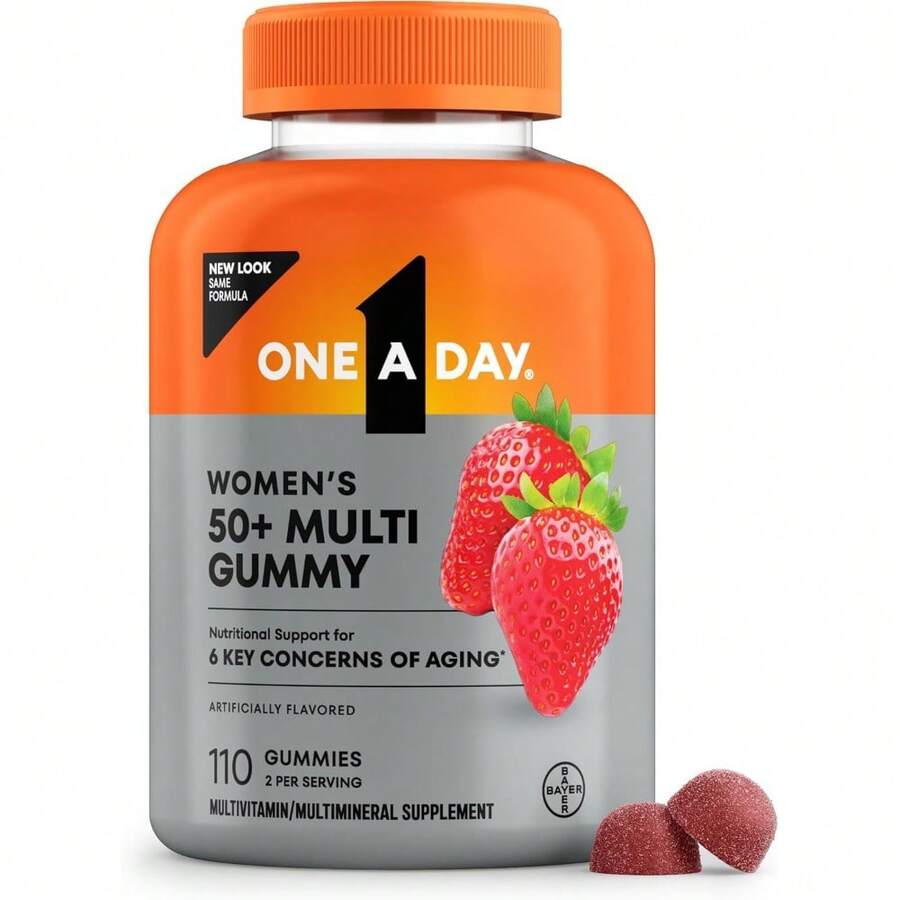 ONE A DAY Multivitamin For Women 50 And Over, Women's Multivitamin Gummy 50 Plus For,Gummy Vitamins For Women 50 Plus, 110 Ct (Packaging May Vary) - default - 查看 1