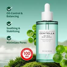 SKIN1004 1瓶 100ml 積雪草茶樹控油修復精華液，茶樹清痘 Cica 舒緩泛紅，大容量保濕精華，適用油性痘痘肌臉部敷用 - 新積雪草茶樹控油修護精華 100ml - 查看 7