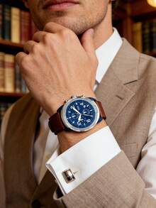 Conjunto de 3 relojes de acero inoxidable y cuarzo para hombre Fossil FS5713 / FS5714 / FS5738 / FS5829 - Azul - Ver 4