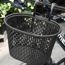 Bicycle Large Front Baskets Easy To Installation Anti-Fade Bike Basket Suitable For Most Type Of Bikes - Black - View 7