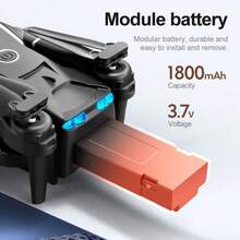 高清电动无人机，配备可调节双摄像头、长寿命电池、WiFi FPV、无头模式、智能避障、LED灯、USB充电、防摔耐用，是送给年轻人的完美礼物。 - 彩色 - 查看 12