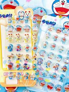 Premium 3D Crystal Stickers - Mixed Anime Character Stickers, Shiny Glossy Surface, Multi-Purpose Decorative Stickers Suitable For Bullet Journals, Albums, Phone Cases, School Supplies And Collectibles - Perfect For Anime Fans - Multicolor - View 3