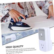 Interruptor temporizador mecánico inteligente (1–10 horas) - Enchufe con apagado automático para ahorro de energía - Blanco - Ver 7